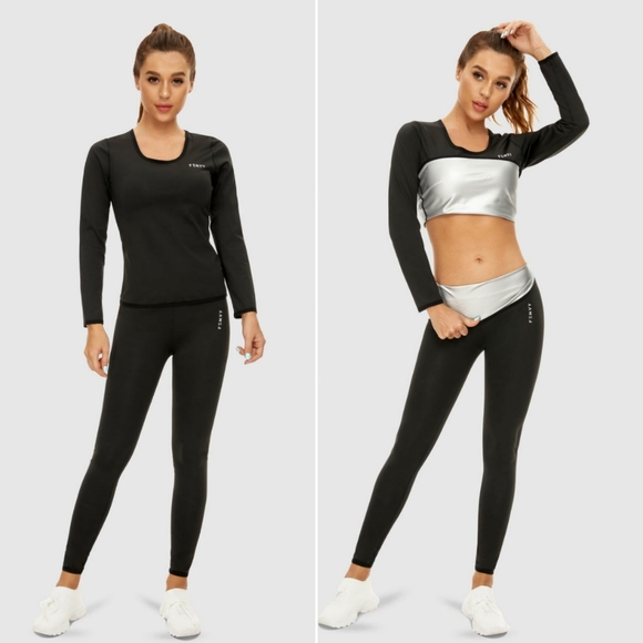 FEMVY Intimates Sleepwear Femvy Sweat Set Sauna Suit Poshmark